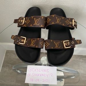 Louis Vuitton Bom Dia Flat Mule sandal sz 42